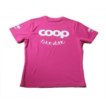 Coop, teknisk t-skjorte rosa, dame