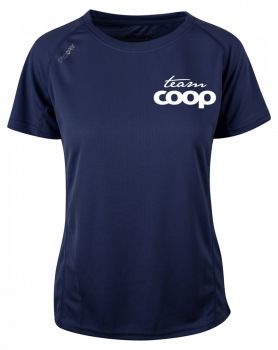 Team Coop, teknisk t-skjorte, Dame marine,