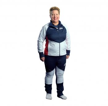 Team Coop skijakke, blå/hvit, dame